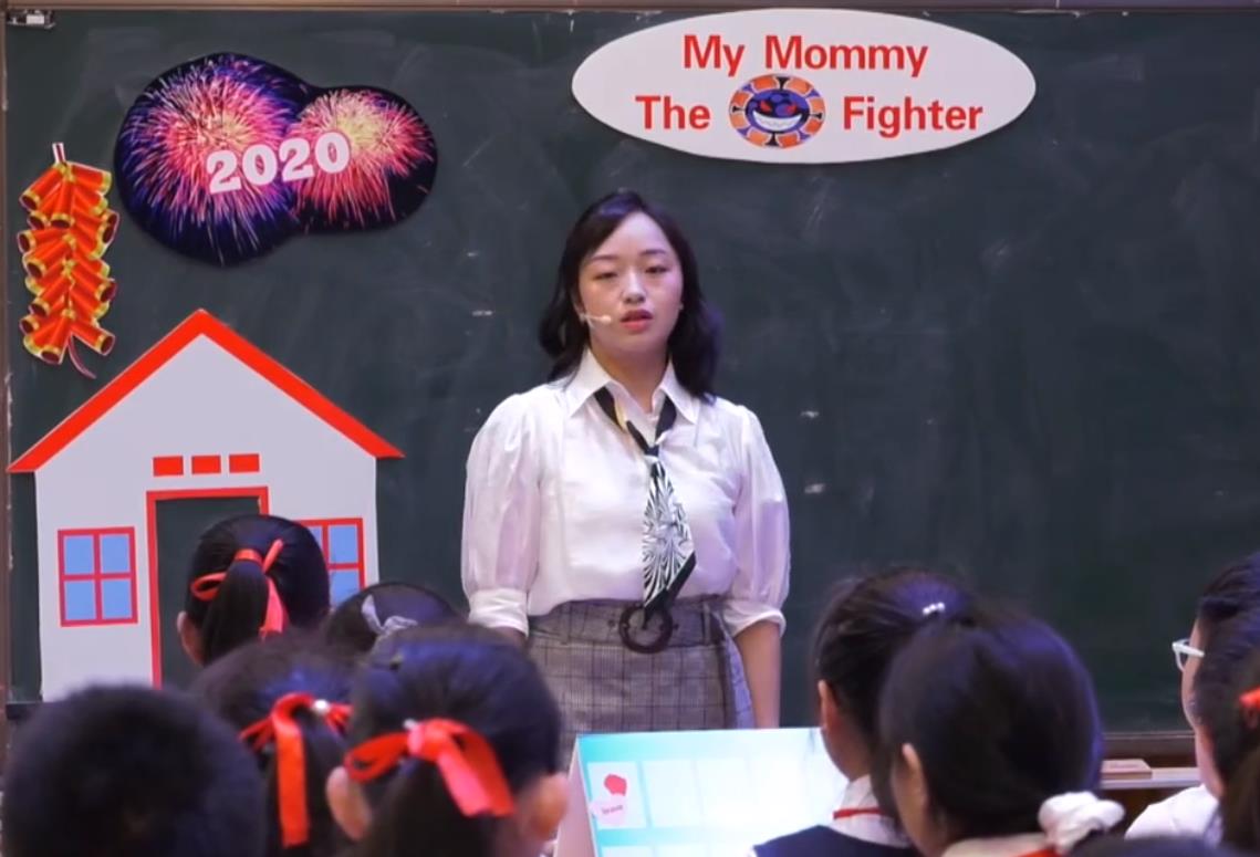 高傳蓉，閱讀課《My Mommy The Virus Fighter》，六年級，繪本